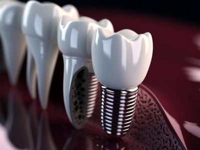Four Dental Implants