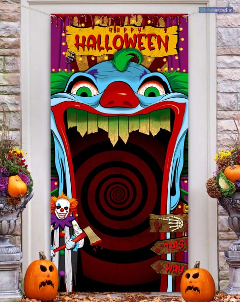 Creepy Clown - Halloween door decorations