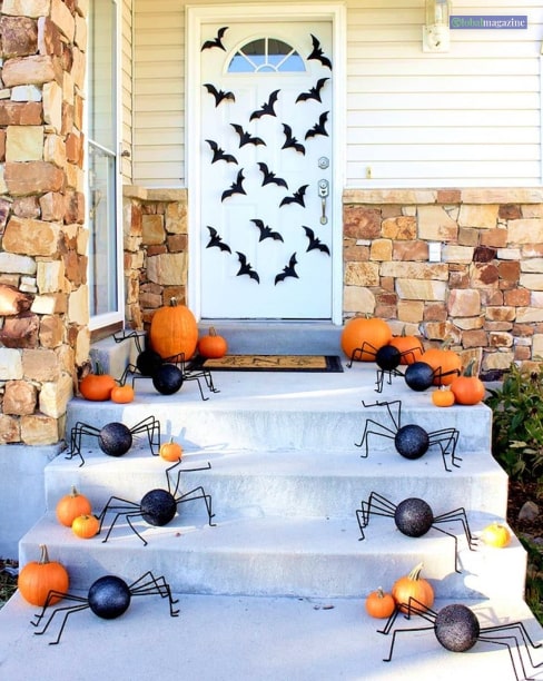 Spiders And Bats - Halloween door decorations